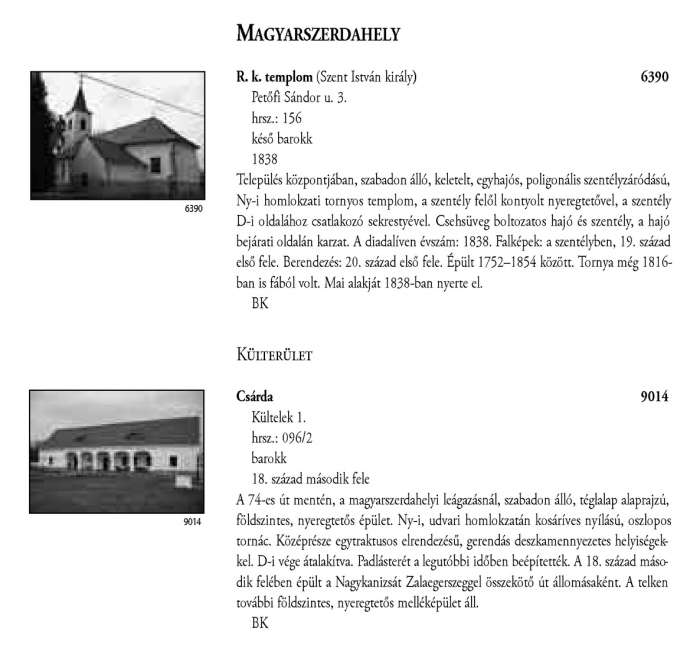 Magyarszerdahely - Magyarország műemlékjegyzéke - Zala megye 2006 068-069old.jpg Magyarszerdahely - Magyarország műemlékjegyzéke - Zala megye 2006 068-069old.jpg