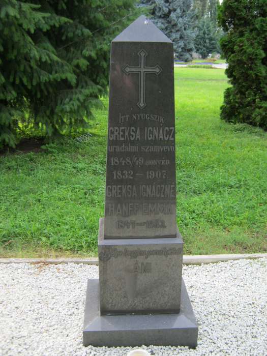 Nyíregyháza, Pazonyi tér, Északi temető: Greksa Ignác.jpg Nyíregyháza, Pazonyi tér, Északi temető: Greksa Ignác.jpg